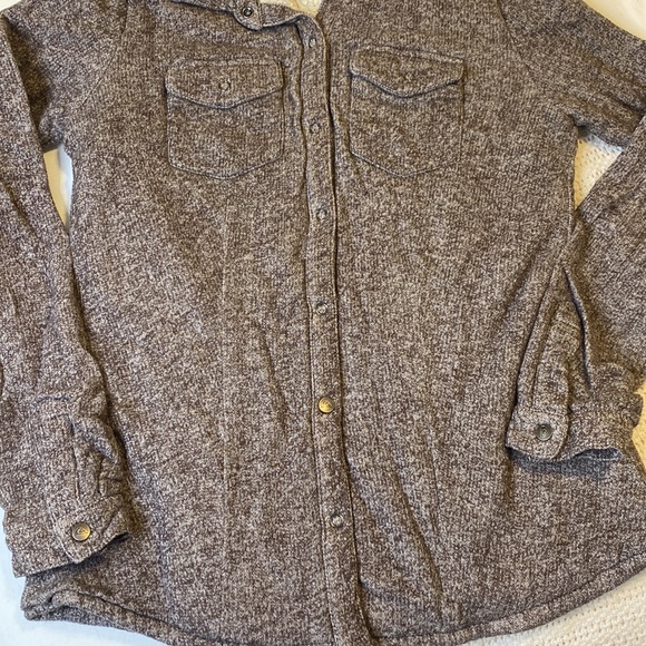 Quicksilver Button Up Sherpa Lined - Size Small - Purplish Grey - Picture 3 of 3